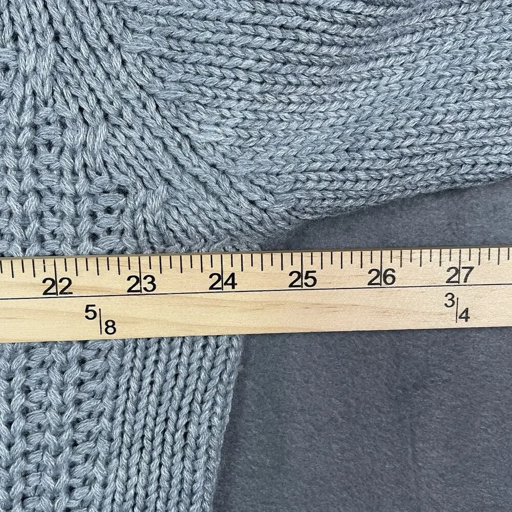 PG Field Sweater Gray Mens XL Knit Cable Crewneck Cotton Outdoor Casual
